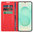 Leather Wallet Case & Card Holder Pouch for Samsung Galaxy S25 - Red