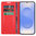 Leather Wallet Case & Card Holder Pouch for Samsung Galaxy S25+ (Red)