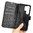 Leather Wallet Case & Card Holder Pouch for Samsung Galaxy S25 Ultra - Black