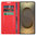 Leather Wallet Case & Card Holder Pouch for Samsung Galaxy S25 Ultra - Red