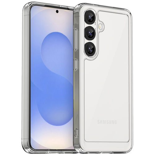Hybrid Acrylic Tough Shockproof Case for Samsung Galaxy S25+ (Clear) Frame