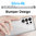 Hybrid Acrylic Tough Shockproof Case for Samsung Galaxy S25 Ultra - Clear (Frame)