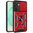 Heavy Duty Shockproof Case / Slide Camera Cover for Samsung Galaxy S25 - Red