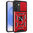Heavy Duty Shockproof Case / Slide Camera Cover for Samsung Galaxy S25+ (Red)