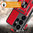 Heavy Duty Shockproof Case / Slide Camera Cover for Samsung Galaxy S25 Ultra - Red