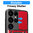 Heavy Duty Shockproof Case / Slide Camera Cover for Samsung Galaxy S25 Ultra - Red