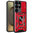 Heavy Duty Shockproof Case / Slide Camera Cover for Samsung Galaxy S25 Ultra - Red