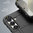 Anti-Shock Grid Texture Shockproof Case for Samsung Galaxy S25 - Black