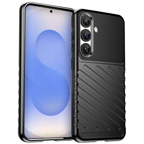 Flexi Thunder Tough Shockproof Case for Samsung Galaxy S25+ (Black) Texture