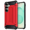 Military Defender Tough Shockproof Case for Samsung Galaxy S25 - Red