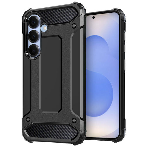 Military Defender Tough Shockproof Case for Samsung Galaxy S25+ (Black)