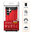 Military Defender Tough Shockproof Case for Samsung Galaxy S25 Ultra - Red