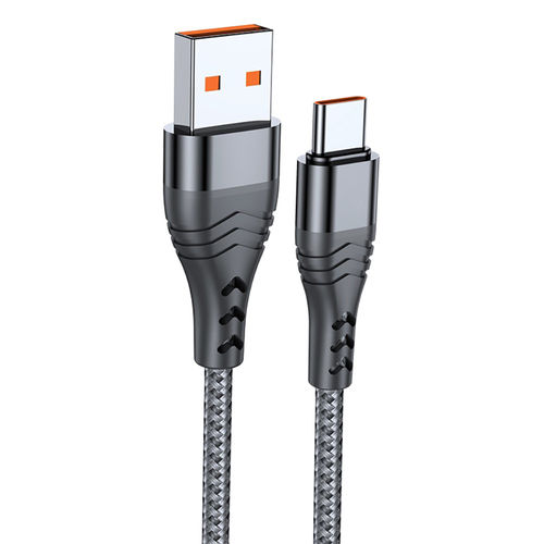 (66W) SuperCharge USB-A to USB Type-C Charging Cable (3m) - Silver