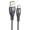 (66W) SuperCharge USB-A to USB Type-C Charging Cable (3m) - Silver