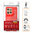 Flexi Slim Carbon Fibre Case for Motorola Edge 50 Neo - Brushed Red