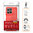 Flexi Slim Carbon Fibre Case for Motorola Moto G15 - Brushed Red