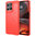 Flexi Slim Carbon Fibre Case for Motorola Moto G15 - Brushed Red