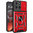 Heavy Duty Shockproof Case / Slide Camera Cover for Motorola Moto G15 - Red