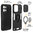 Heavy Duty Shockproof Case / Slide Camera Cover for Motorola Moto G75 - Black