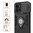 Heavy Duty Shockproof Case / Slide Camera Cover for Motorola Moto G75 - Black