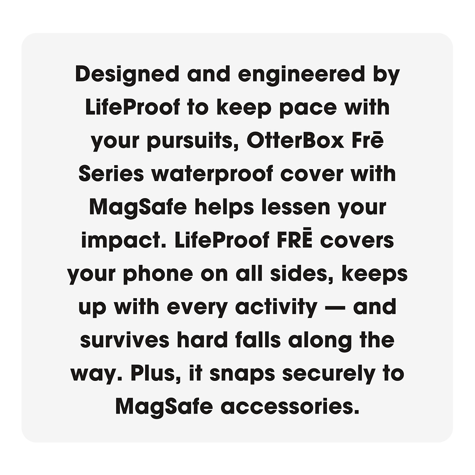 OtterBox Fre (MagSafe) Waterproof Case for Apple iPhone 16 Pro - Black