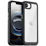 Hybrid Acrylic Tough Shockproof Case for Apple iPhone 16e - Black (Frame)