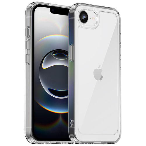 Hybrid Acrylic Tough Shockproof Case for Apple iPhone 16e - Clear (Frame)