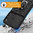 Heavy Duty Shockproof Case / Slide Camera Cover for Samsung Galaxy S22 - Black