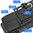 Heavy Duty Shockproof Case / Slide Camera Cover for Samsung Galaxy S22 - Black