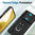 Heavy Duty Shockproof Case / Slide Camera Cover for Samsung Galaxy S22 - Black