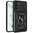 Heavy Duty Shockproof Case / Slide Camera Cover for Samsung Galaxy S22 - Black