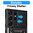Heavy Duty Shockproof Case / Slide Camera Cover for Samsung Galaxy S22 Ultra - Black