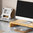 360 Rotating (Z-Fold) Adjustable Aluminium / Wooden Desktop Stand for Laptop - Silver