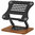 360 Rotating (Z-Fold) Adjustable Aluminium / Wooden Desktop Stand for Laptop - Black