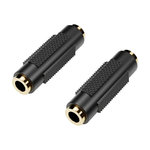 3.5mm Stereo Jack (Female) to (Female) Audio Adapter / Connector (2-Pack)