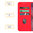 Leather Wallet Case & Card Holder Pouch for Motorola Moto G05 - Red