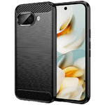 Flexi Slim Carbon Fibre Case for Google Pixel 9a - Brushed Black