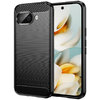 Flexi Slim Carbon Fibre Case for Google Pixel 9a - Brushed Black