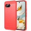 Flexi Slim Carbon Fibre Case for Google Pixel 9a - Brushed Red