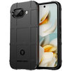Anti-Shock Grid Texture Shockproof Case for Google Pixel 9a - Black