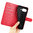 Leather Wallet Case & Card Holder Pouch for Google Pixel 9a - Red