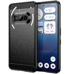 Flexi Slim Carbon Fibre Case for Nothing Phone (3a) - Brushed Black