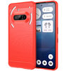 Flexi Slim Carbon Fibre Case for Nothing Phone (3a) - Brushed Red