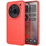 Flexi Slim Carbon Fibre Case for Nothing Phone (3a) Pro - Brushed Red