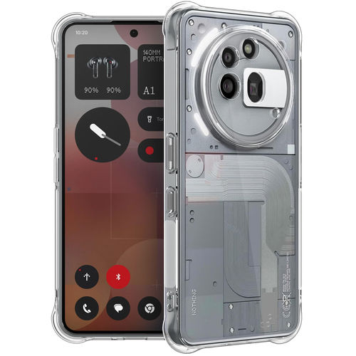 Flexi Gel Shockproof Case for Nothing Phone (3a) Pro - Clear (Gloss Grip)
