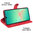 Leather Wallet Case & Card Holder Pouch for Samsung Galaxy A26 - Red