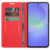 Leather Wallet Case & Card Holder Pouch for Samsung Galaxy A36 / A56 - Red