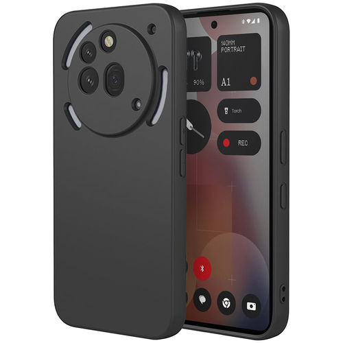 Flexi Stealth Liquid Silicone Case for Nothing Phone (3a) Pro - Black (Matte)