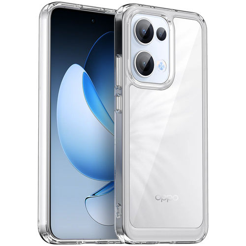 Hybrid Acrylic Tough Shockproof Case for Oppo Reno13 - Clear (Frame)