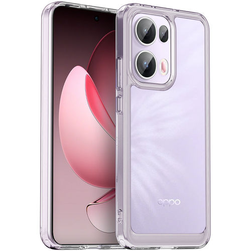 Hybrid Acrylic Tough Shockproof Case for Oppo Reno13 Pro - Clear (Frame)